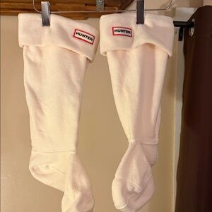 Hunter Off-White Boot Socks for Women